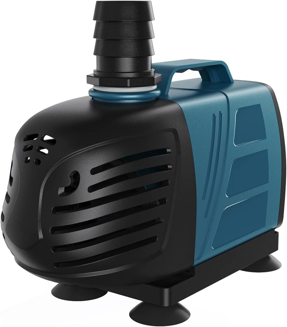 Uniclife Aquarium 1000 GPH Submersible and Inline Water Pump 80W 10ft High Lift AC 120 V Quiet Return Pump with 10 ft. Power Cord for Large Fish Tanks Pond Waterfalls Fountains Sumps and Gardens