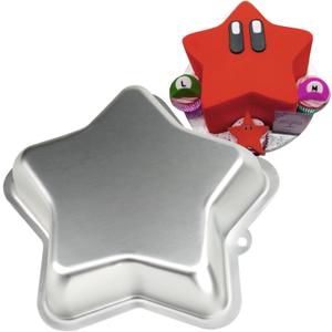SADYFON 8 Inch Star Shaped Cake Pan Five-pointed Shaped Aluminum Nonstick Cake Decorating Mould Birthday Anniversary Wedding Party Cake Baking Pans Tins Bakeware Tool