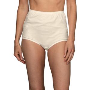 Vanity Fair Women's High Waisted Underwear, Full Coverage Ladies Panties, Perfectly Yours Briefs (12, Cotton - Candleglow)