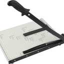 ZEQUAN 15 Inch B4 Guillotine Paper Cutter, Heavy Duty Stack Paper Trimmer with Metal Base, Guard Rail & Safety Lock, 10 Sheet Capacity for Office, Home, School