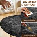 Round Fitted Table Cover with Elastic Fits 54"-58" Round Tables, 60"