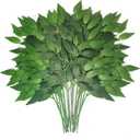 60Pcs Italian Ruscus Greenery Stems Bulk for Filler Table Centerpieces 18" Artificial Silk Greenery Leaves for Bouquet