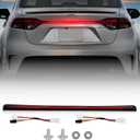 LED High Mount Stop Lights,Trunk Lid Third Brake Light compatible with Toyota Corolla L LE SE XSE XLE Sedan/Hybrid 2020-2024,3rd Brake Light Strip w/Sequential Turn Signal Lamps Assembly
