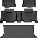 All Weather Floor Mats & Cargo Liner for RAV4 2013-2018 (Not for Hybrid or Prime) Custom Fit Full Set Accessories - Black