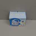 iClever BTH12 Kids Bluetooth Headphones,Colorful LED Lights Kids Headphones Wireless,74/85dBA Safe Volume,85H Playtime,Fast Charging,Bluetooth 5.2,Over Ear,Built-in Mic for iPad/Tablet/Airplane,Blue