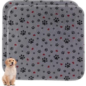 Washable Pee Pads for Dogs,2 Pack Extra Large 36"x36" Super Absorbent Reusable Puppy Pads,Non-Slip 100% Waterproof Dog Pee Pads,Pet Training Pads for Couch, Crate,Potty Training,Floor