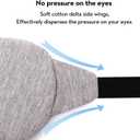 Sleep Mask-Eye Mask for Sleeping, Sleeping Mask Blocking Out Light Perfectly for Women and Men, Soft and Comfortable Blindfold for Travelling, with Pouch (Black+Gray)