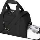 SeaRock 14 inch Small Gym Bag for Men & Women, Mini Duffle Bag with Shoe Compartment, Carry On Duffel Bag for Travel Sports, Black