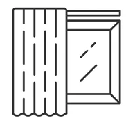 Curtain Blackout 1 Panel 52"×63"