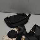 Bum Bags for Women Checkered Crossbody Bag Large Nylon Belt Purse Fanny Packs, Bonus with a Extra Strap