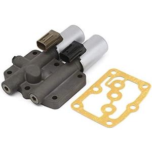 28250-P6H-024 Transmission Dual Linear Solenoid Compatible with Honda Accord Odyssey Acura CL TL MDX Pilot Prelude 28250P6H024 with 1PCS Gasket and 3PCS O-Rings