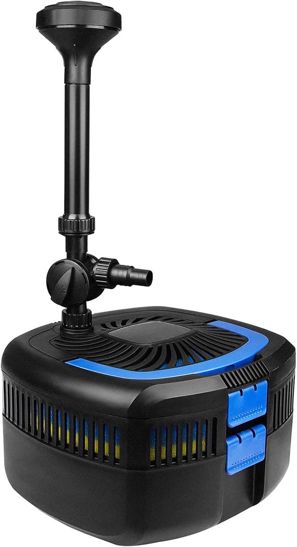 ANBULL Pond Filter Pump 950GPH, 110V/37W Fountain Submersible Water Pump, High Efficiency Filter Water Pump for Ponds up to 1585 Gallons