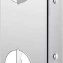 Leinuosen Door Reinforcement Plate 5-1/2 Inch, 2-3/8 x 1-3/4 Inch Lock and Door Reinforcer Stainless Steel Home Security Door Reinforcement Lock Security to Repair Home Wood Metal Doors(1 Pack)