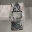 JYZ Outdoor Post Lights Lamp Post Light Fixture, 18'' Pole Lantern with E26 Base 60W Max & Waterproof Aluminum Housing Plus Water Ripple Glass,Fence Post Deck Lighting for Garden, Patio, Pathway (Large)