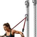 Resistance Band Wall Anchor, Wall-Mounted Anchor, Home Gym Fitness System, 2Pcs 23in Wall Anchors, Adjustable, Easy Installation, 300lbs Capacity