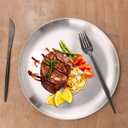 Stainless Steel Plates 2 Set Metal Dinner Dishes 9 Inch Unbreakable Dinner Plates Great for Snack,Nut,cake Picnic, Outdoor Camping Plate - Shatterproof Dishwasher Safe