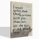 LOTR Poster, Gift for LOTR Decor, LOTR Gifts, I Would Rather Share One Lifetime - Arwen, Inspirational Wall Art, LOTR Canvas Prints Poster Wall Decor, Canvas Wall Art for Home Decor, 24x16