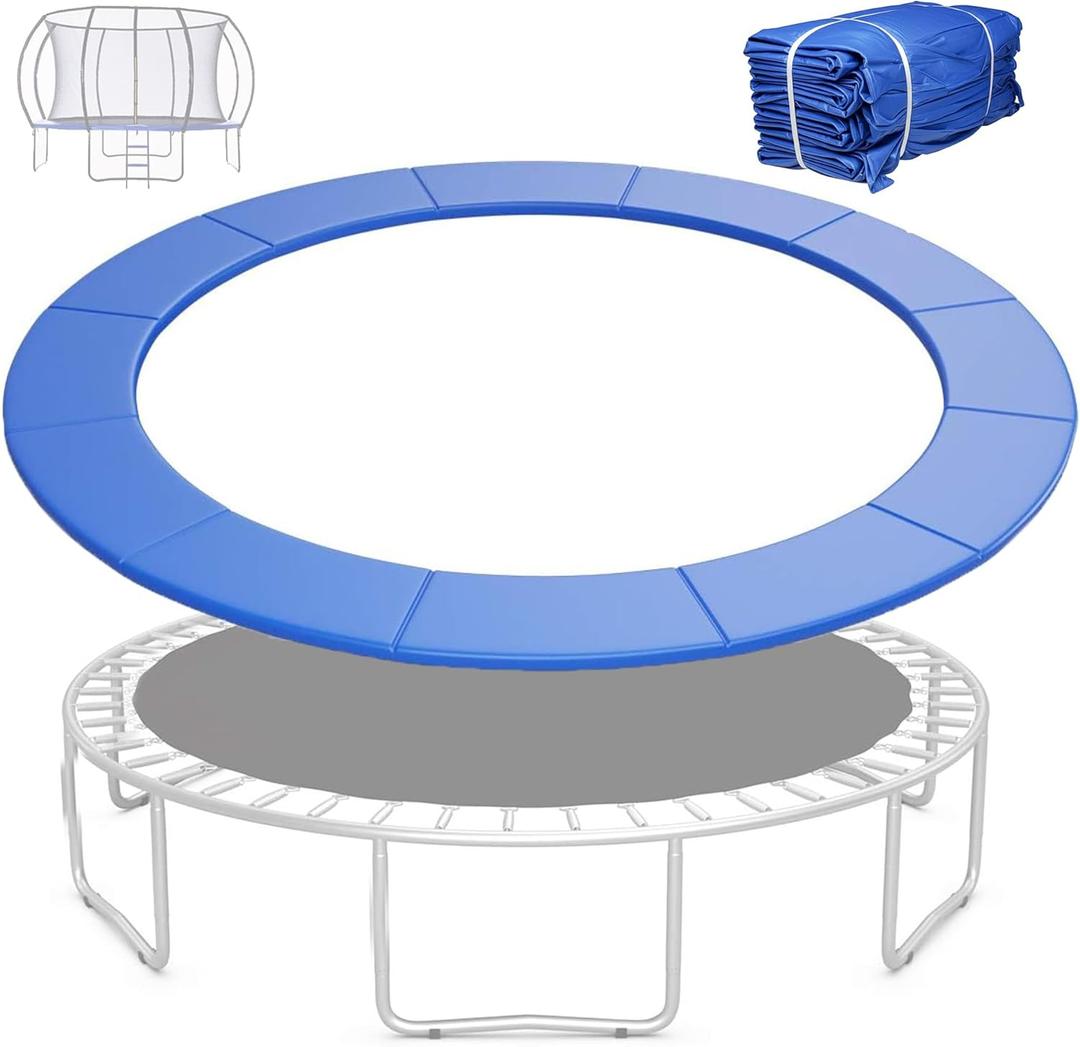 Trampoline Spring Cover, 14 FT Trampoline Pad Replacement, Waterproof & UV-Resistant Safety Pad with Durable Foam Padding for Outdoor Use