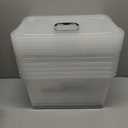 19 Quart Plastic Storage Bins with Lids, 6-Pack Stackable Clear Storage Organizing Box with Handle