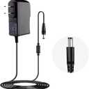 Rockhouse 9V DC 500mA Guitar Pedal Power Supply Center Negative, 9 Volt 0.5a AC DC Power Cable Adapter 5.5 x 2.1 mm Cord for Boss 1 Spot Behringer Zoom