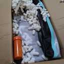 AKSPORT Gymnastics Air Mat Tumble Track Tumbling Mat Inflatable Floor Mats with Air Pump for Home Use/Tumble/Gym/Training/Cheerleading/Parkour/Beach/Park/Water (20ftx5ftx6inch, Carbon&Green)