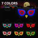 BlcTec Halloween Decorations Spooky Eyes Lights23.6 Inch Large Wooden Halloween Window Eye Lights with 7 Color Modes and USB/Battery Operated for Home, Wall, Window, Trees Halloween Dcor, Style C