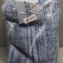 WITSHOCK 5x8 Area Rug Blue Rug for Living Room, Washable Rugs for Bedroom Dining Room Kitchen Nursery, Modern Wave Striped Rugs, Non Slip Stain Resistant Lightweight Carpet Home Decor, Blue