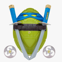 Plastic Turtle Shell for Kids Cosplay Halloween Cartoon Costume Party, Super Hero Cosplay Costume for Kids Birthday Party (Green-d)