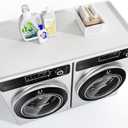 Washer Dryer Countertop, 54" x 27.5" Large Washer and Dryer Covers for The Top, Non-Slip Waterproof Silicone Dryer Top Protector Mat, Washer Dryer Topper for Laundry Room Kitchen HomeWhite