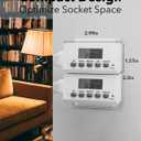 BN-LINK Indoor Digital Timer Outlet,24 Hour Light Timer Easy Programmable,Mini 2 Prong Plug in Timers for Electrical Outlets,Lamps,Fans,2 On/Off Programs,2 Pack,15A/1875W, ETL Listed