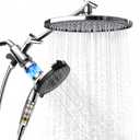 Magnetic Shower Head Effective Filtration with 10 Spray Handheld, 10" High Pressure Rainfall Shower Heads, Adjustable Extension Arm, Detachable Hand Held Showers Head Power Jets for Bathroom, Chrome
