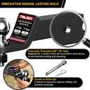 Trailer Hitch Ball Mount with 2-Inch Ball, Fits 2-in Receiver, 7,500 lbs, 2" Drop, Includes 5/8 Screw-in Hitch Pin