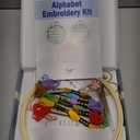 Bradove 3 Sets Alphabet Letter Practice Embroidery Kit for Beginners Adults Kids, Learn to Embroider Kit Adult Beginners