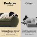 Bedsure SupportMax™ Extra Thick Orthopedic XL Dog Bed for Extra Large Dogs | 48" Premium Supportive Couch for Senior Dogs, Water-resistant Removable Washable Cover, Big Pet Sofa with Sherpa, Dark Green