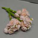 Floroom Ranunculus Artificial Flowers 18 Pcs Blush Faux Silk Mini Ranunculus Bulk Fake Wedding Filler Flowers for DIY Pink Bouquets, Centerpieces, Bridal Shower Decorations & Arrangements