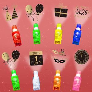 24 PCS Finger Lights Happy New Years Party Favors, Light Up Toys Bulk for Kids Christmas Goodie Bag Fillers Classroom Gifts Prizes New Years Eve Party Supplies 2026