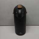 Thermal Coffee Carafe 102Oz w/ Wood Trim, Keeps Coffee Hot for 12Hrs & Cold for 36Hrs-Premium Stainless Steel Carafe for Hot Liquids, Easy One-Handed Dispensing for Office, Home, Party, Durable Airpot