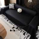 vctops Waterproof Thick PU Leather Sofa Covers for Sectional Sofa Luxury Couch Cover for Dogs Loveseat Covers Futon Cover L Shaped Cover Wipeable Couch Protector (Black,71"x71")