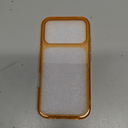 JETech Case for iPhone 17 Pro 6.3-Inch, Non-Yellowing Shockproof Phone Bumper Cover, Anti-Scratch Clear Back (Orange)