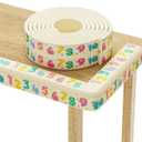 Edge Protector for Baby 6.5ft Soft Protective Foam Cushion Furniture Edge and Corner Guards Baby Child Proofing Cartoon Digital Pattern Odorless Safe for Table,Fireplace,Countertop (Yellow)