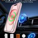 FNTCASE for iPhone 15 Case: for iPhone 14 Case & iPhone 13 Case [Compatible with Magsafe] Translucent Matte Magnetic Phone Cover - Military Grade Drop Protection Shockproof Protective Cases - Pink