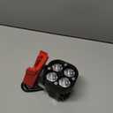 LED Work Light Compatible with Milwaukee 18V Battery, 40W 6000LM Flashlight, 18V Battery Cordless Work Light 120Adjustable with Low Voltage Protection for Outdoors and Job Site Lighting (1 Pack, Red)