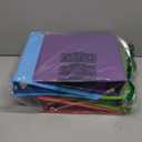  3 Ring 2 inch Binder, Round Rings, Assorted Colors, 4 Pack