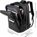Large Capacity Personal Item Backpack, Underseat Carry On Hand Luggage, Flight Approved Cabin Bag for Business Travel and Airplane Use (Fits 15.6 Inch Laptop, Black)