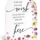 2 x You Should Be Here Wedding Memorial Table Sign, Wild Flower Arch Acrylic Wedding Signs for Reception, Love Is In Bloom Bridal Shower Floral Engagement Party Decorations, 6x8 Inch