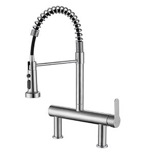 8"" Center Bridge Faucet, Pre Rinse Faucets, Spring Commercial Sink Tap