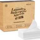 Poesie Laundry Detergent Sheet Sandalwood Scent 160 Sheets Non Plastic Washing Sheets Detergent Travel Laundry Kit No waste Portable Soap Sheet for Machine Wash & Hand Wash