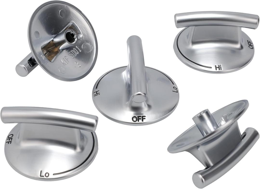 Supplying Demand 7733P410-60 1924950 5 Pack Gas Cooktop Range Burner Knob Replacement Set