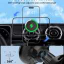 15w Charger Car Phone Mount for Magsafe, Air Vent Car Mount Magnetic Wireless Phone Holder for Mercedes Benz A/B/C/E/V/G/Class & Audi A1/A3/A3 for iPhone 17 16 15 14 13 12 Pro Max, Black