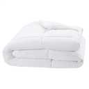 Amazon Basics White Down Alternative Comforter and Duvet Insert with Corner Tabs, Machine Washable, Full/Queen, Light
